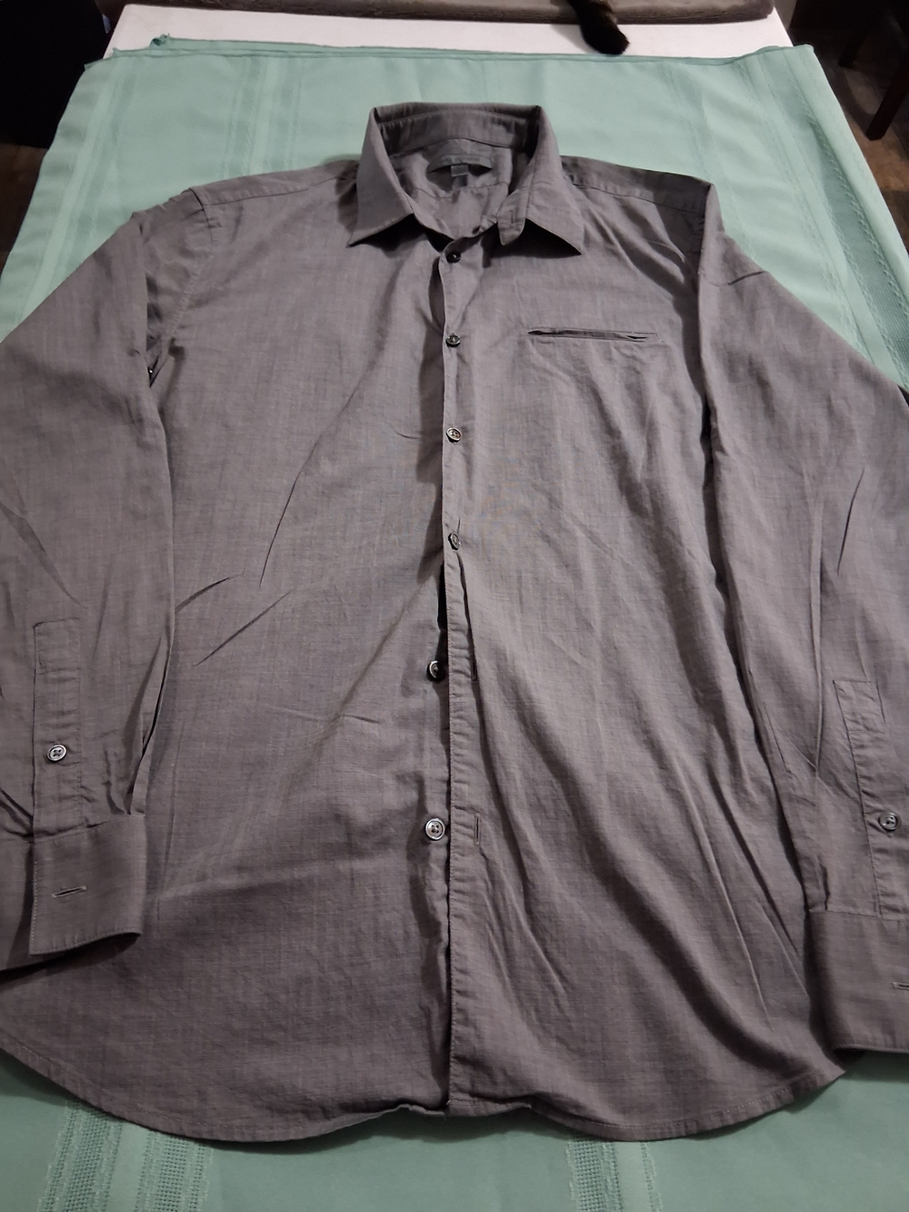 John Varvatos Slate Gray Long-Sleeve Button Shirt